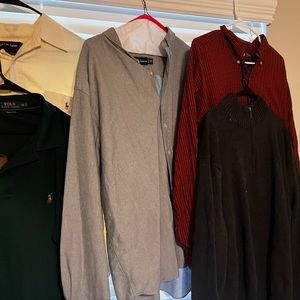 11 men’s xxl dress shirts as a lot Ralph Lauren